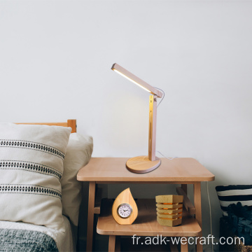 Lampe de table en bois réglable sans nordique